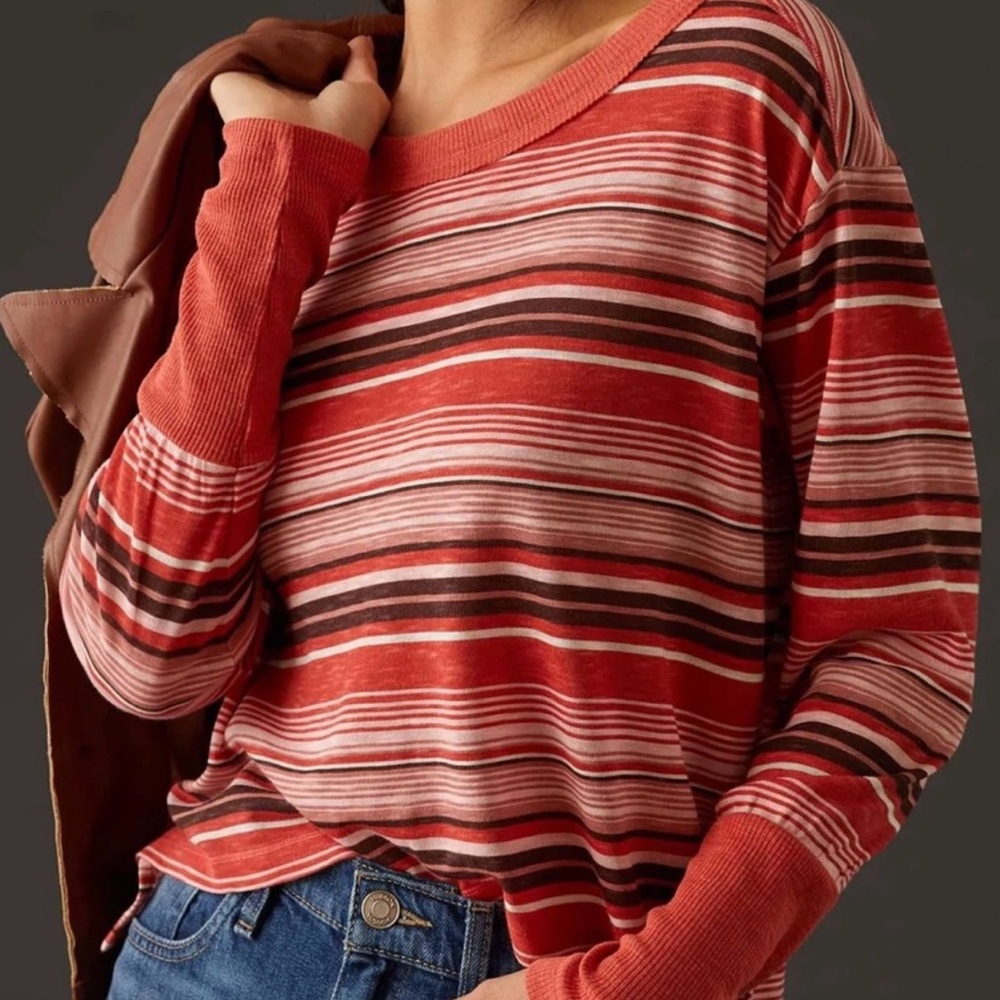 Anthropologie Pilcro Boxy Heritage Top
